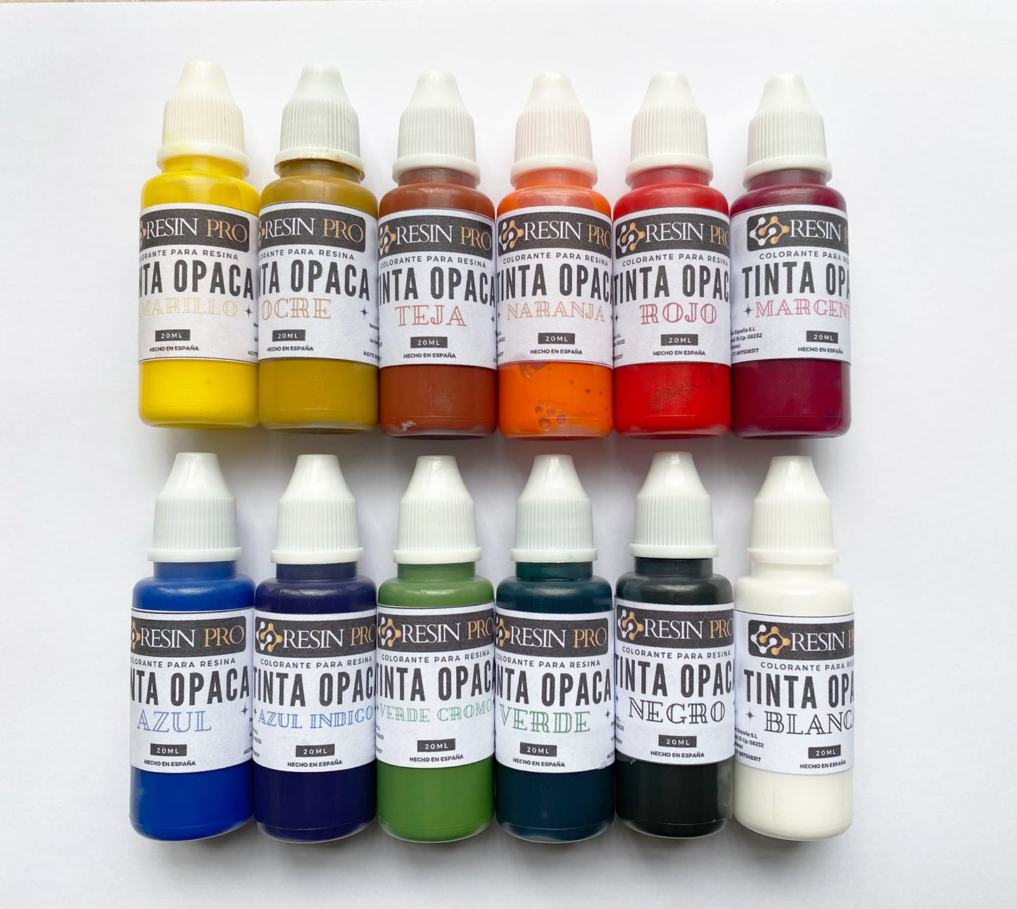 Tintas colorantes opacas